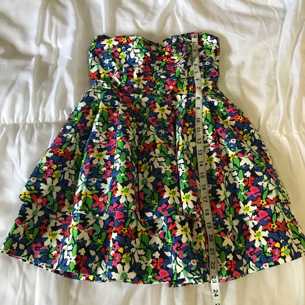 KATE SPADE ♠️ Sweetheart Strapless Floral Ruffle - Picture 6 of 8